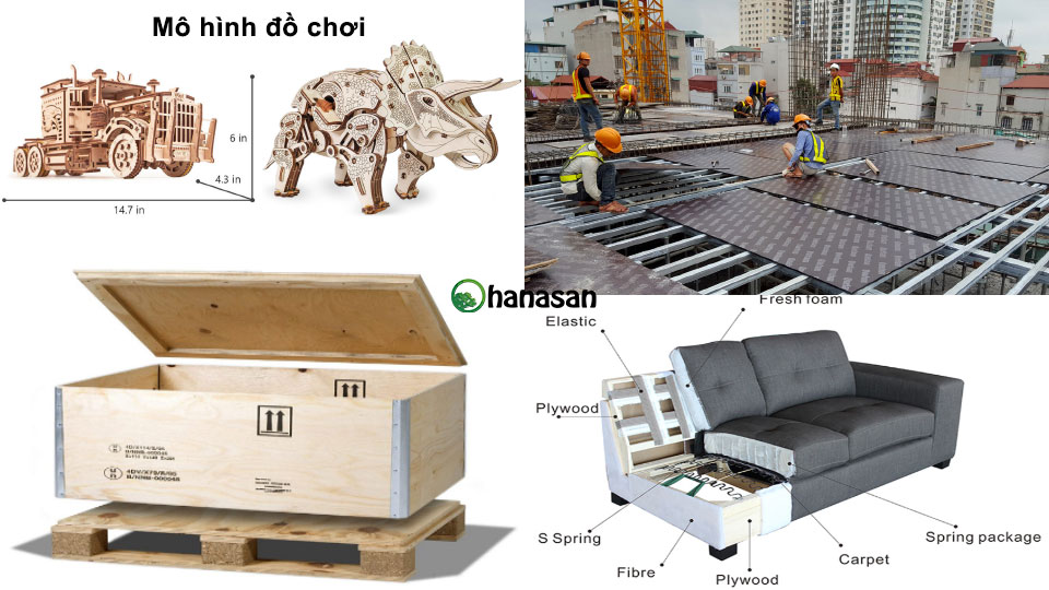 ứng dụng gỗ công nghiệp plywood