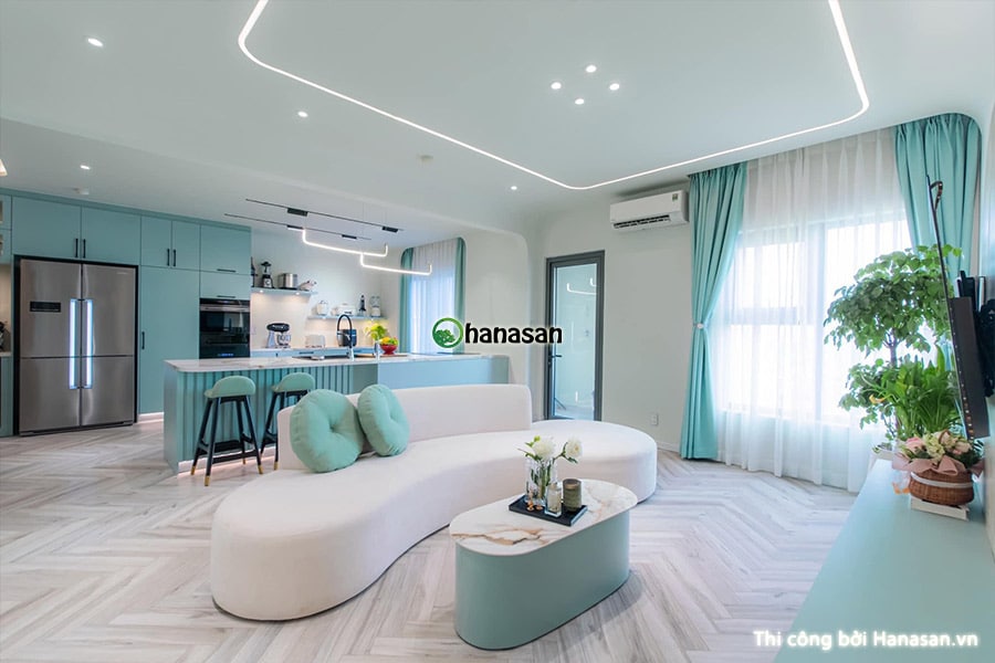 Mẫu sàn gỗ phòng khách 08