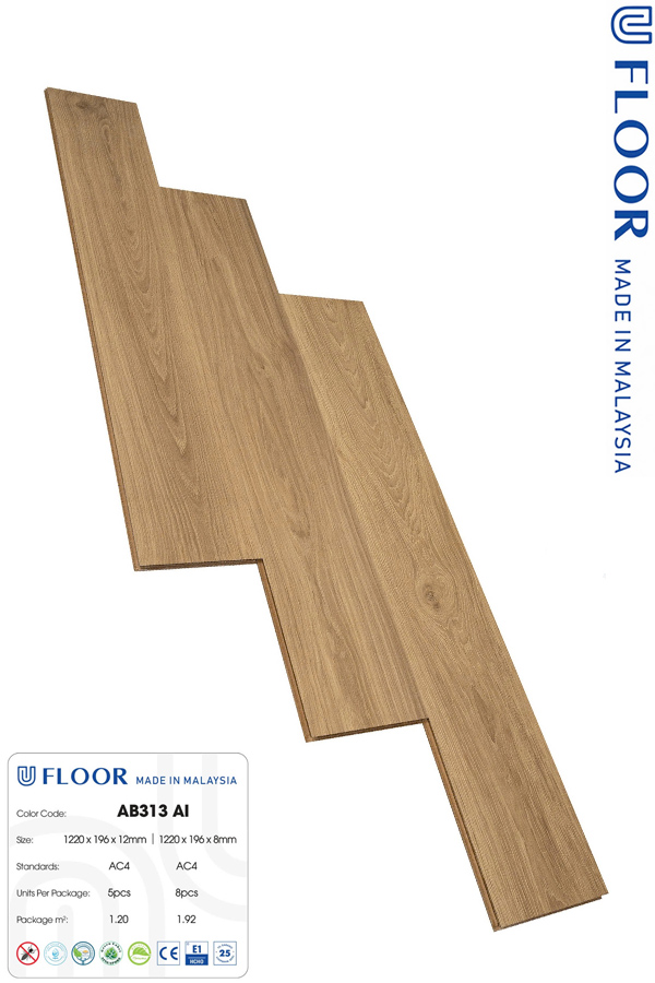 Sàn gỗ ufloor 8mm ab313