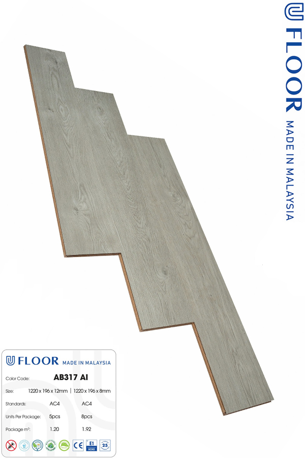 Sàn gỗ ufloor 8mm ab317