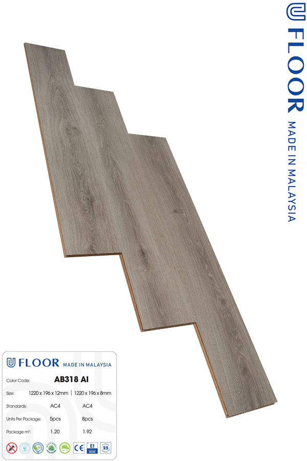 Sàn gỗ ufloor 8mm ab318