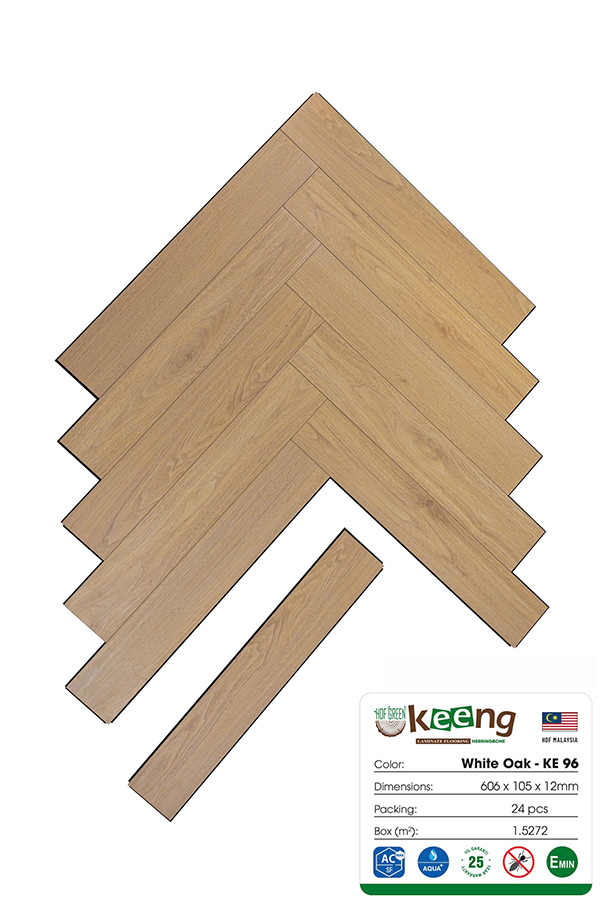sàn gỗ xương cá keeng KE96