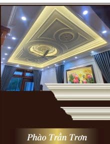Phào chỉ trần trơn PU
